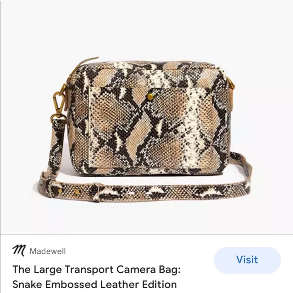 The Transport Camera Bag: Snake Embossed Leather Edition